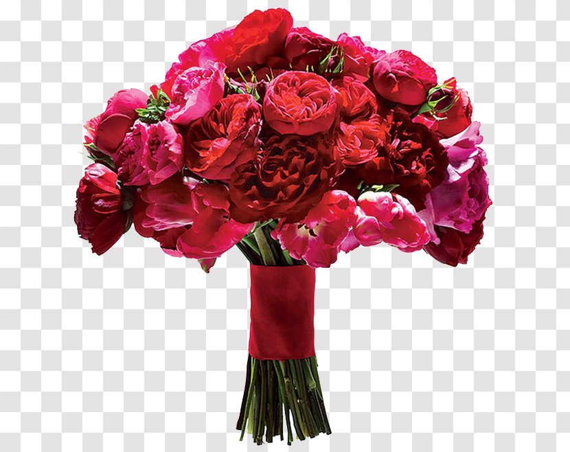 Bride Flower Bouquet Wedding Dress - Rose Order - Holding A Of Red Flowers Transparent PNG