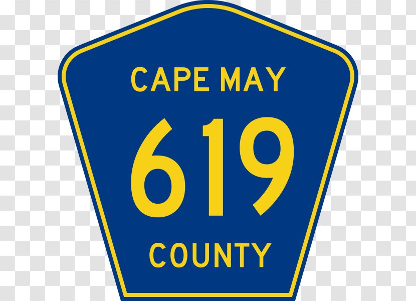 Baldwin County, Alabama US County Highway Shield Road - Blue - Cape May Transparent PNG