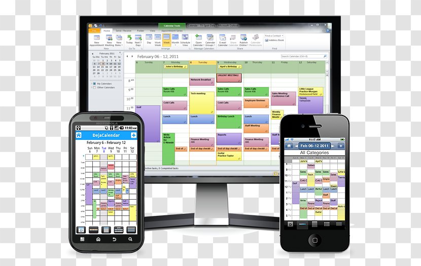 IPhone Google Sync Microsoft Outlook Outlook.com Android - Gadget - Calender Transparent PNG