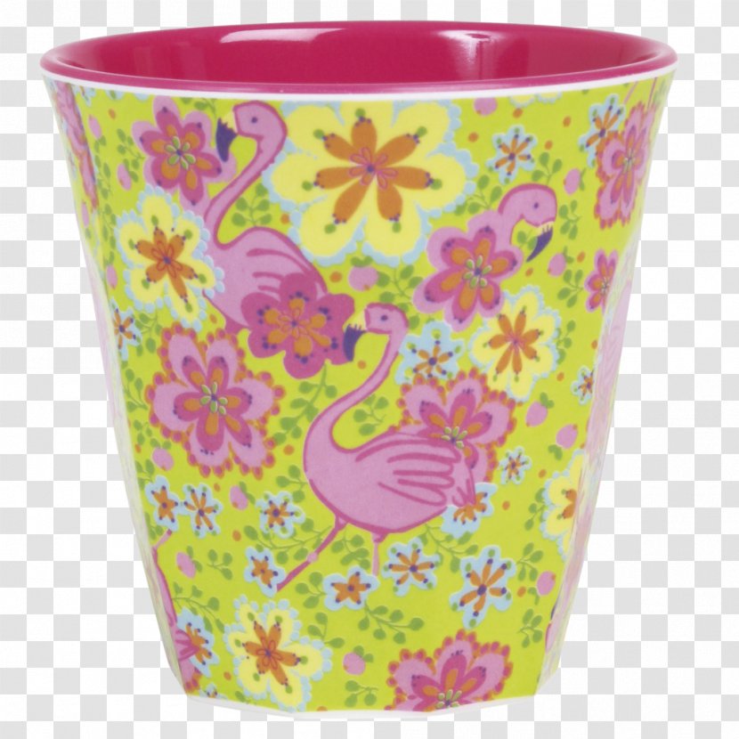 Melamine Cup Bowl Plastic Tumbler - Flamingo Printing Transparent PNG