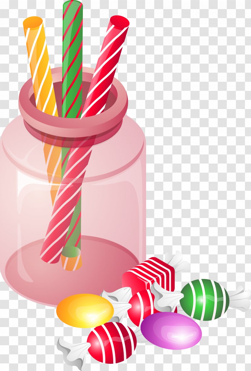 Bonbon Stick Candy Lollipop - Valentine's Day Creative Design Transparent PNG