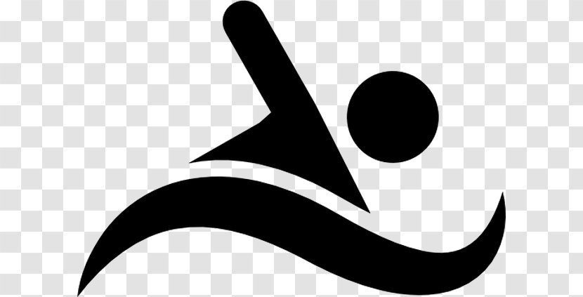 Clip Art Swimming Sports - Monochrome Photography Transparent PNG
