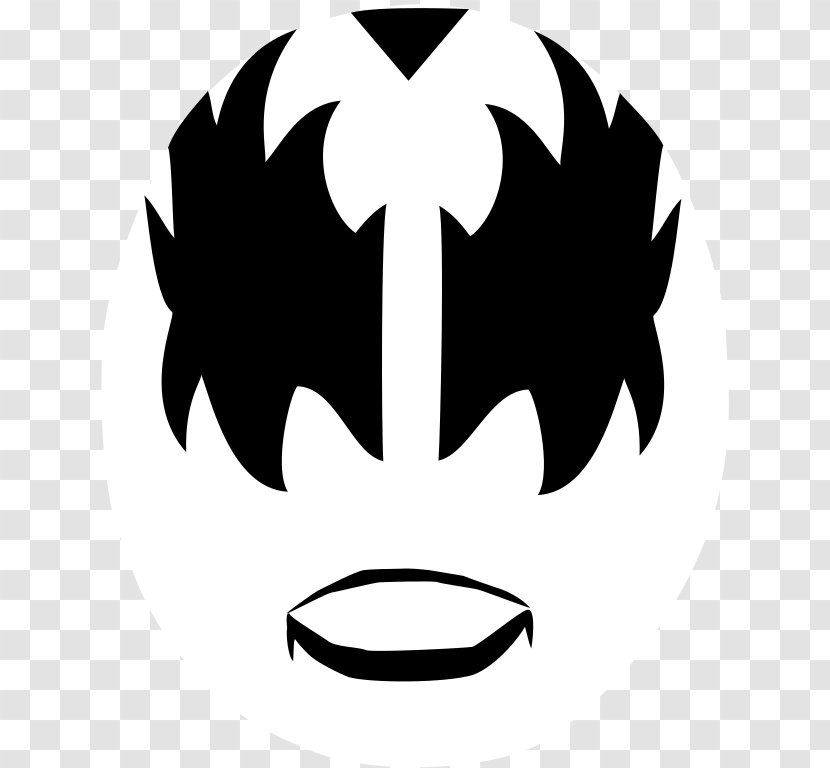 Kiss Stencil Costume Painting - Gene Simmons Transparent PNG
