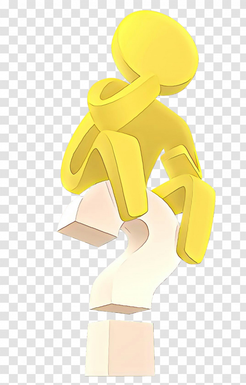 Yellow Cartoon Material Property Smile Transparent PNG