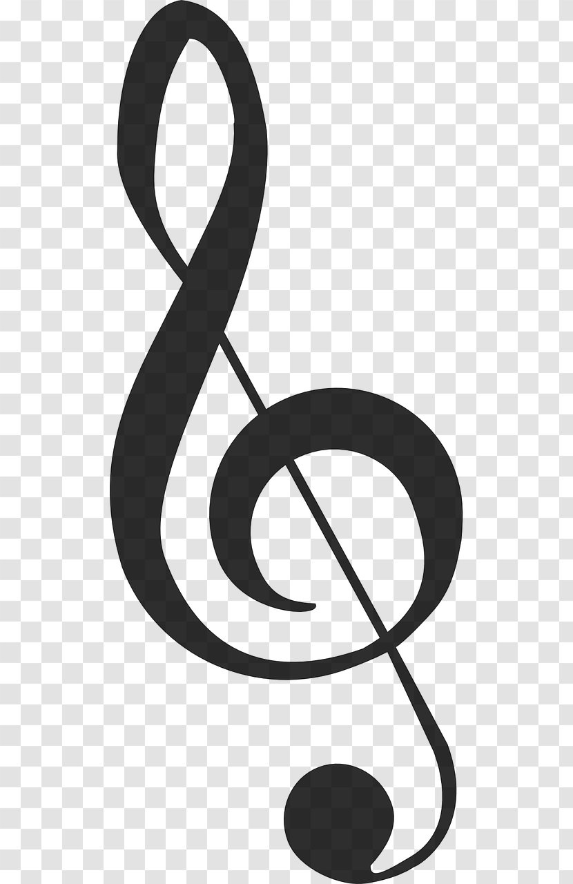 Musical Note Clef Treble Tattoo - Cartoon Transparent PNG