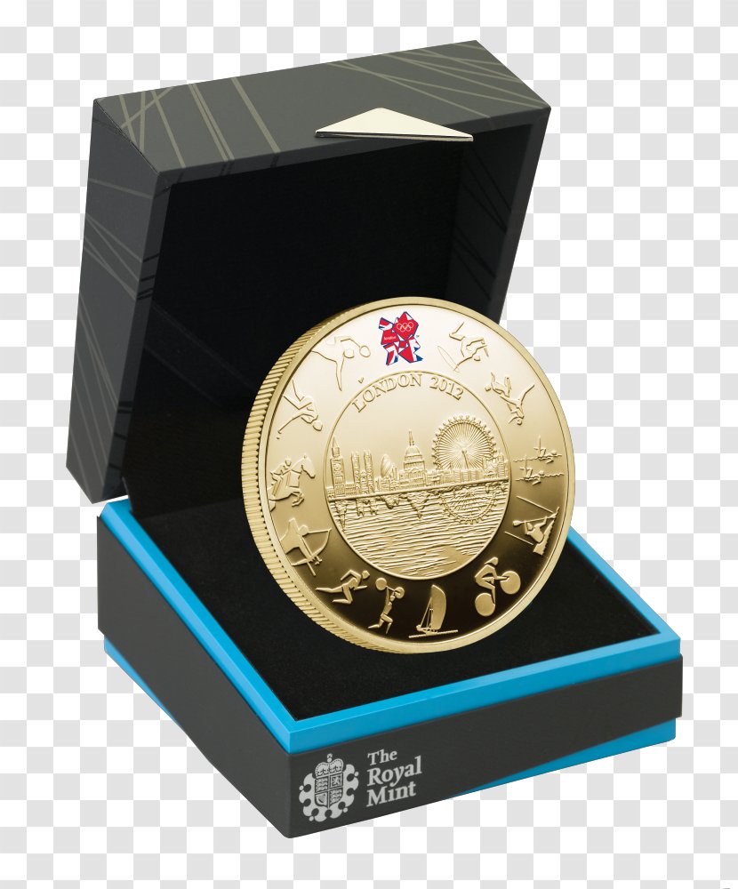 2012 Summer Olympics Coin Olympic Games Five Pounds London - Proof Coinage Transparent PNG