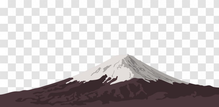 Purple Sky Pattern - Atmospheric Painted Mount Fuji In Japan Transparent PNG