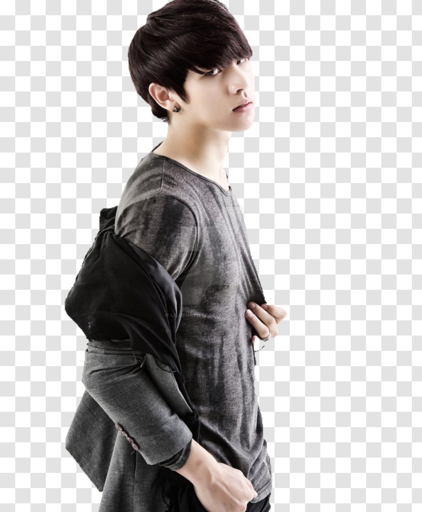 Hoya C-Clown K-pop Pierrot Boy Band - Flower - Black Hair Transparent PNG