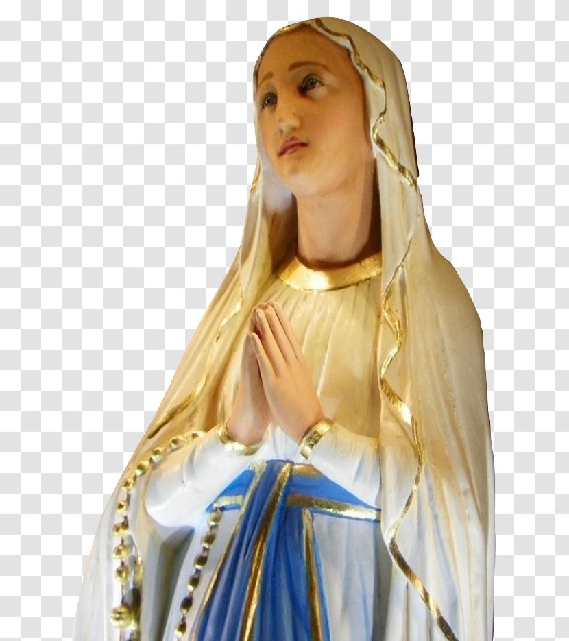 Mary Our Lady Of Aparecida Massabielle Grotto Lourdes Rosary - Statue Transparent PNG