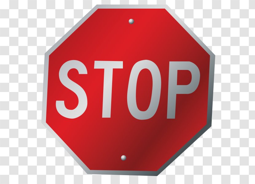 Stop Sign Traffic Road Control - Pedestrian Transparent PNG