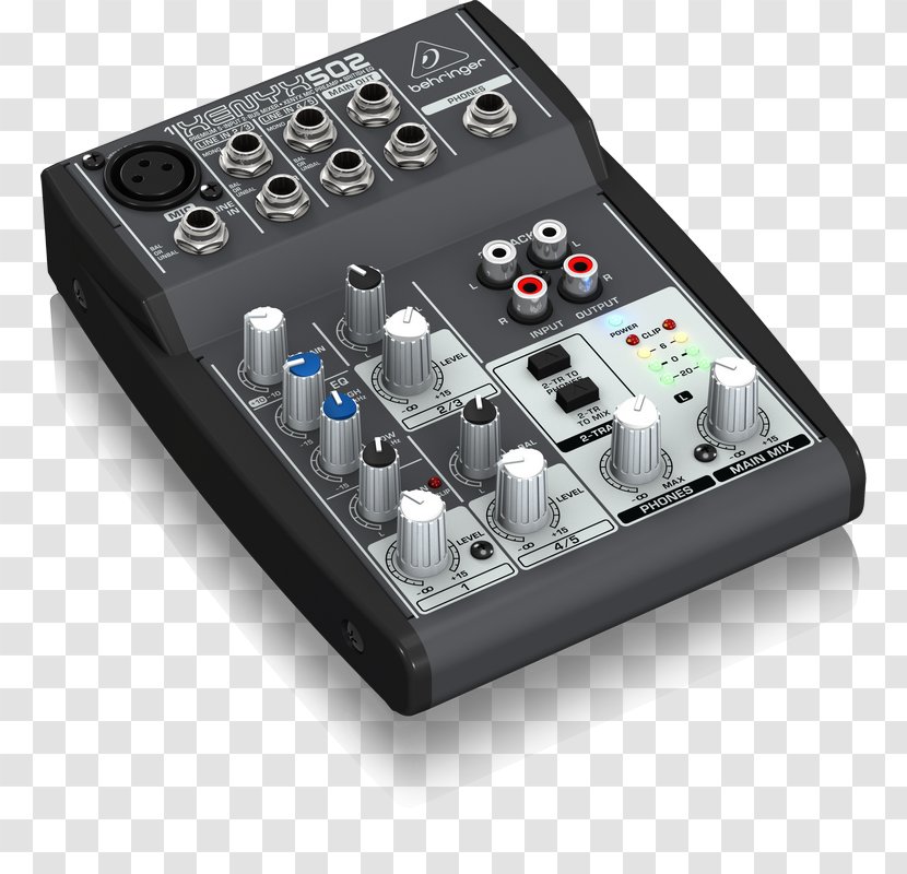 Microphone Audio Mixers Behringer Xenyx 502 302USB - X1222usb Transparent PNG