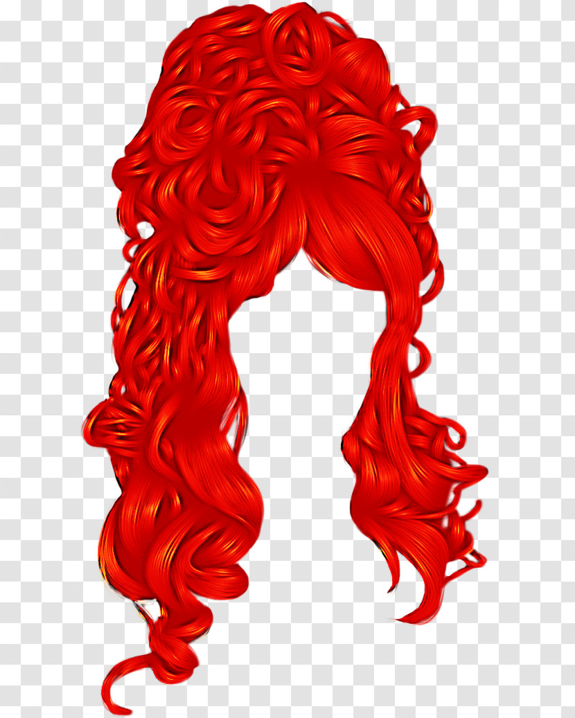 Hair Red Wig Clothing Hair Coloring Transparent PNG