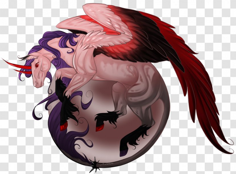 Legendary Creature Dragon Character Supernatural - Pink Shading Background Transparent PNG