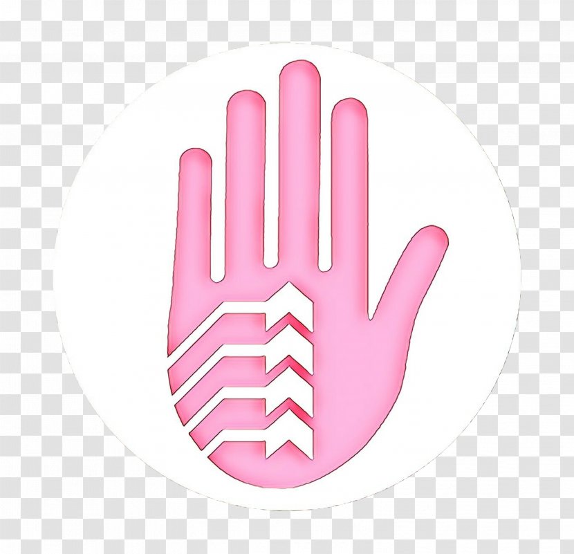 Pink Hand Finger Glove Gesture - Logo Nail Transparent PNG