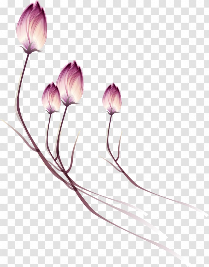 Flower Tulip Purple Clip Art - Wild Flowers Transparent PNG