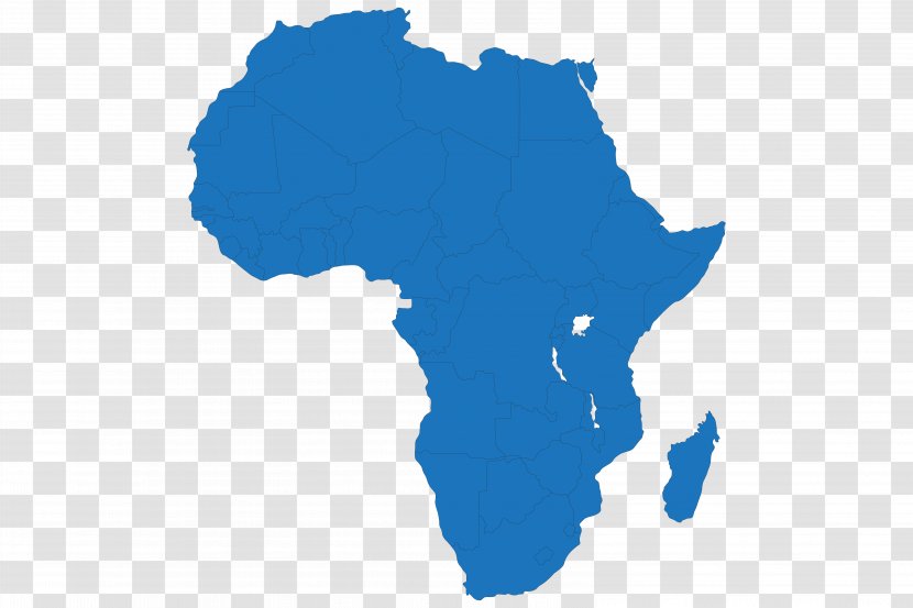 Africa Map Clip Art - Blank - African Vector Transparent PNG