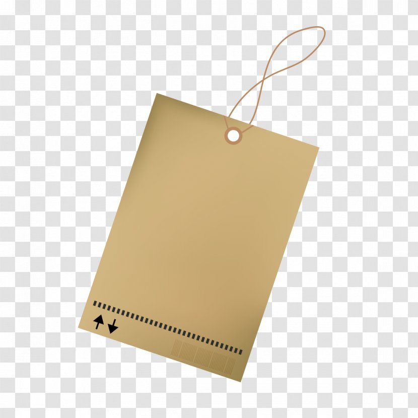 Paper Label Computer File - Resource - Kraft Tag Transparent PNG