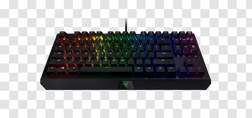 Computer Keyboard Mouse Razer Blackwidow X Tournament Edition Chroma BlackWidow Gaming Keypad - Key Transparent PNG