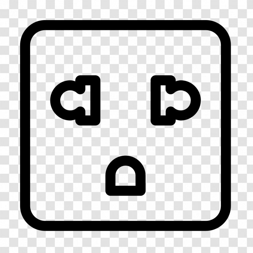 AC Power Plugs And Sockets Font - Ac -50% Transparent PNG