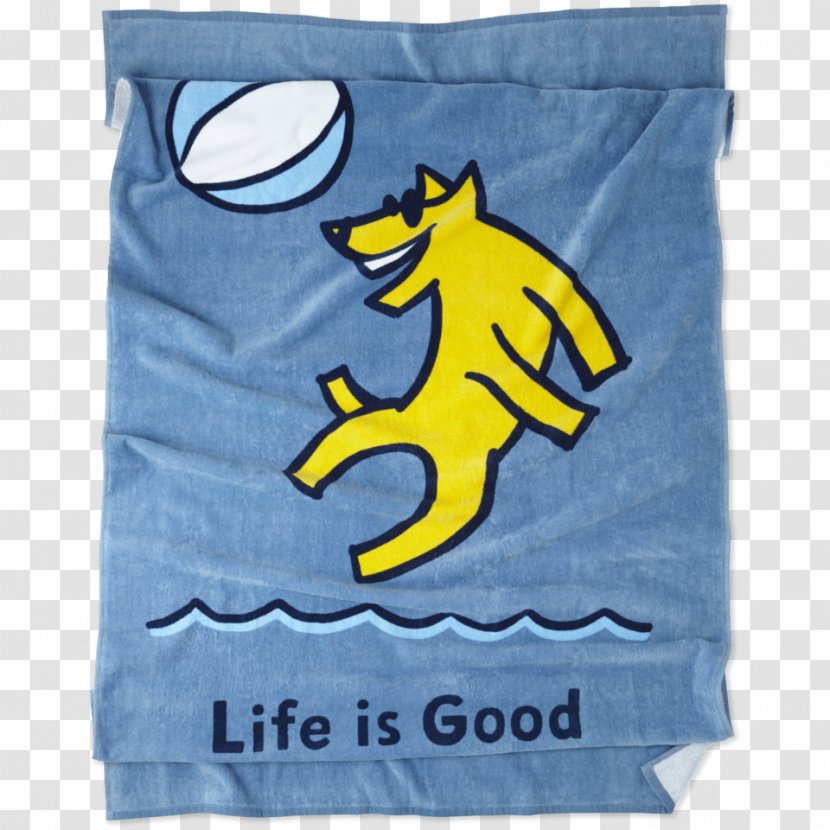 Towel Beach Accommodation Life Is Good Textile - Canvas Transparent PNG