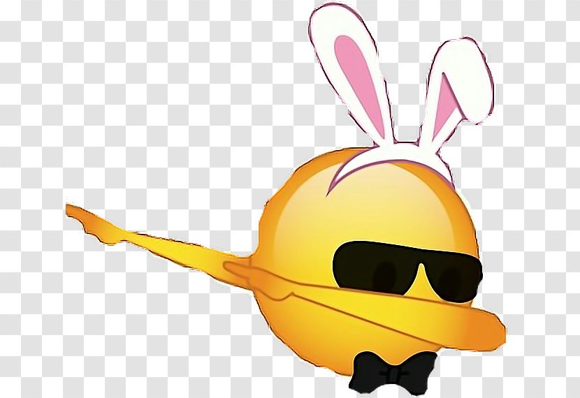 Emoji Dab Sticker Clip Art - Smile - Rabbit With Bow Transparent PNG