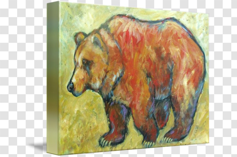 Grizzly Bear Watercolor Painting - Fauna - Big Transparent PNG