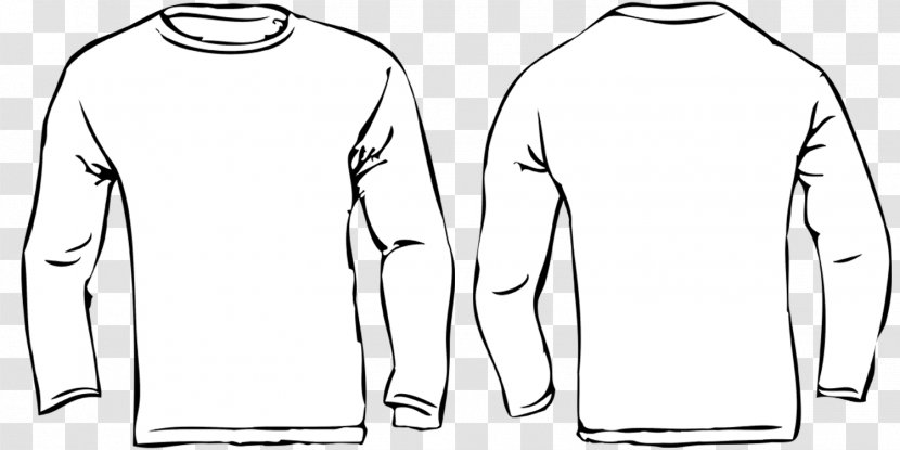 Long-sleeved T-shirt Dress Shoe - Long Sleeved T Shirt - Sweater Transparent PNG