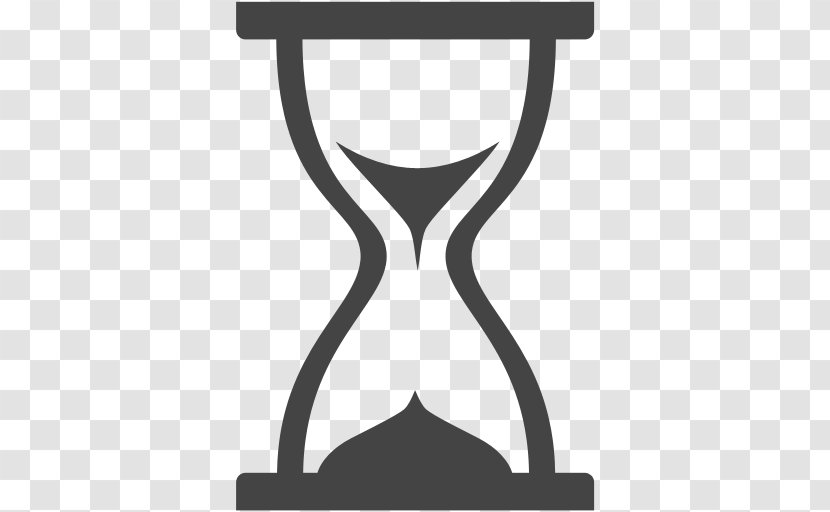 Hourglass Symbol Time - Black And White Transparent PNG