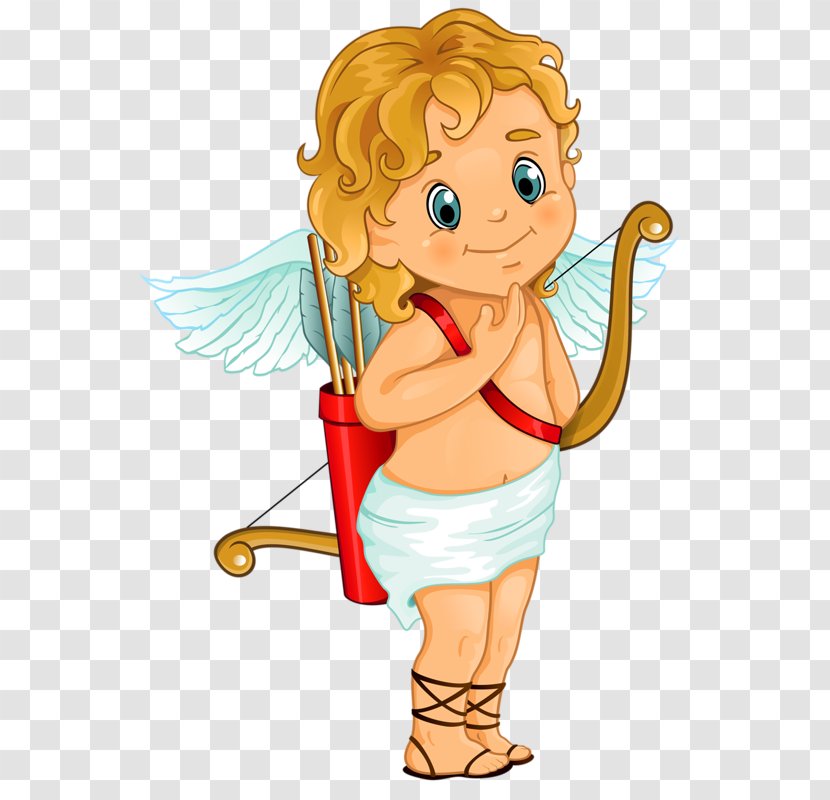 Cupid Cherub Clip Art - Cartoon - Little Transparent PNG