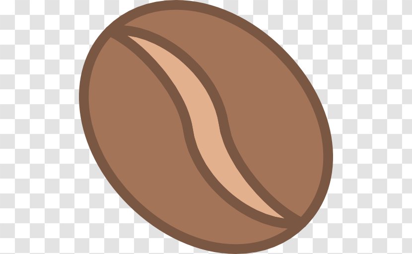 Brown Circle Beige Oval - Bean Transparent PNG
