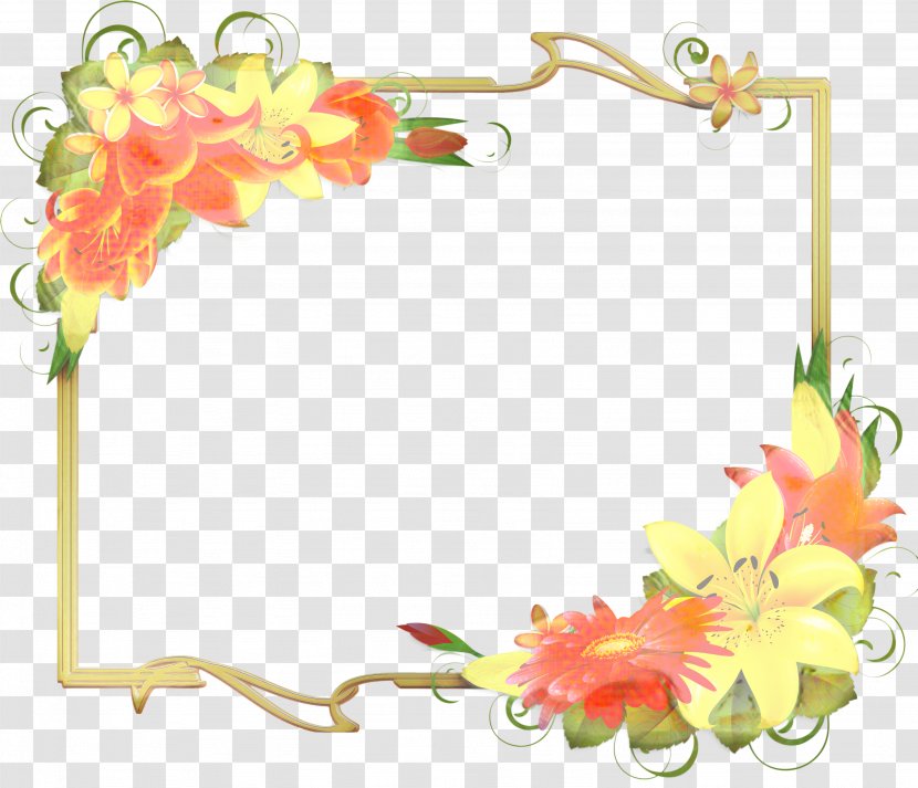 Background Yellow Frame - Leaf - Plant Picture Transparent PNG