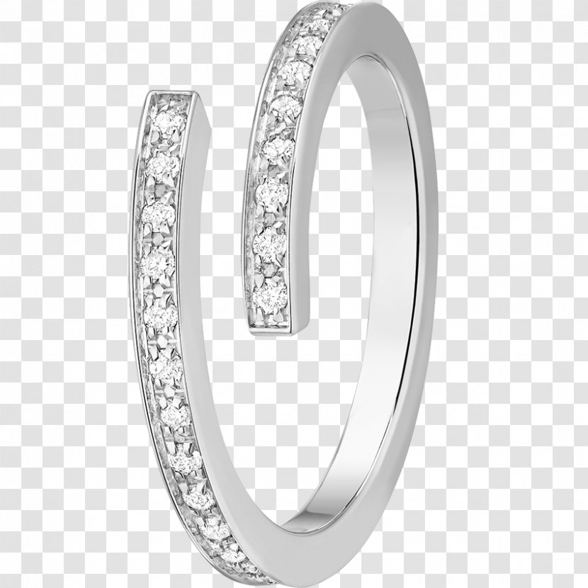 Earring Diamond Silver Gold - Ring Transparent PNG