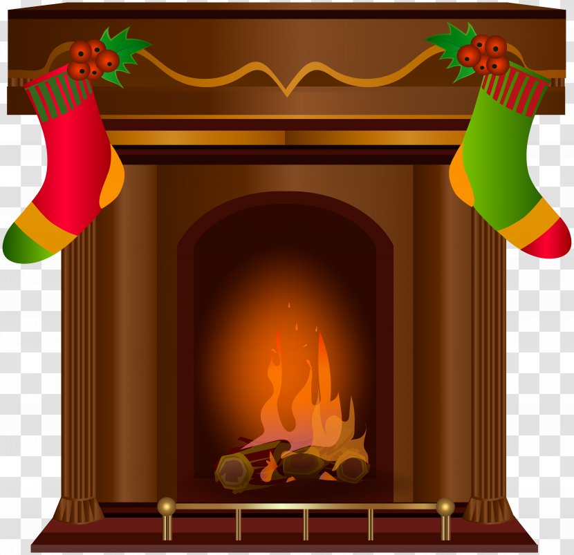 Fireplace Clip Art - Christmas Transparent Transparent PNG