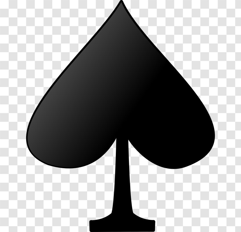 Playing Card Suit Ace Of Spades Symbol - Game - Symbols Transparent PNG
