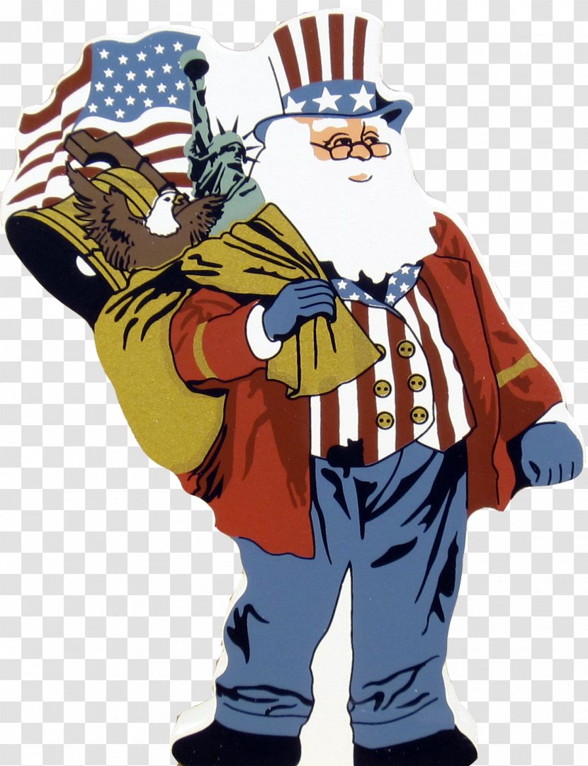 Santa Claus United States Uncle Sam Christmas Clip Art Transparent PNG