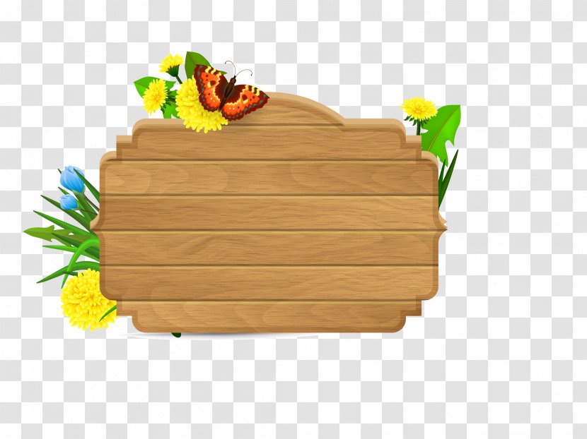Butterfly Wood Euclidean Vector - Box - Sign Transparent PNG
