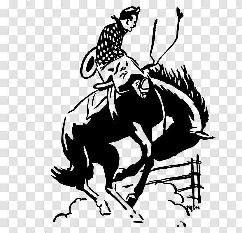 Rodeo Cowboy Bull Riding Clip Art - Visual Arts - RODEO Transparent PNG