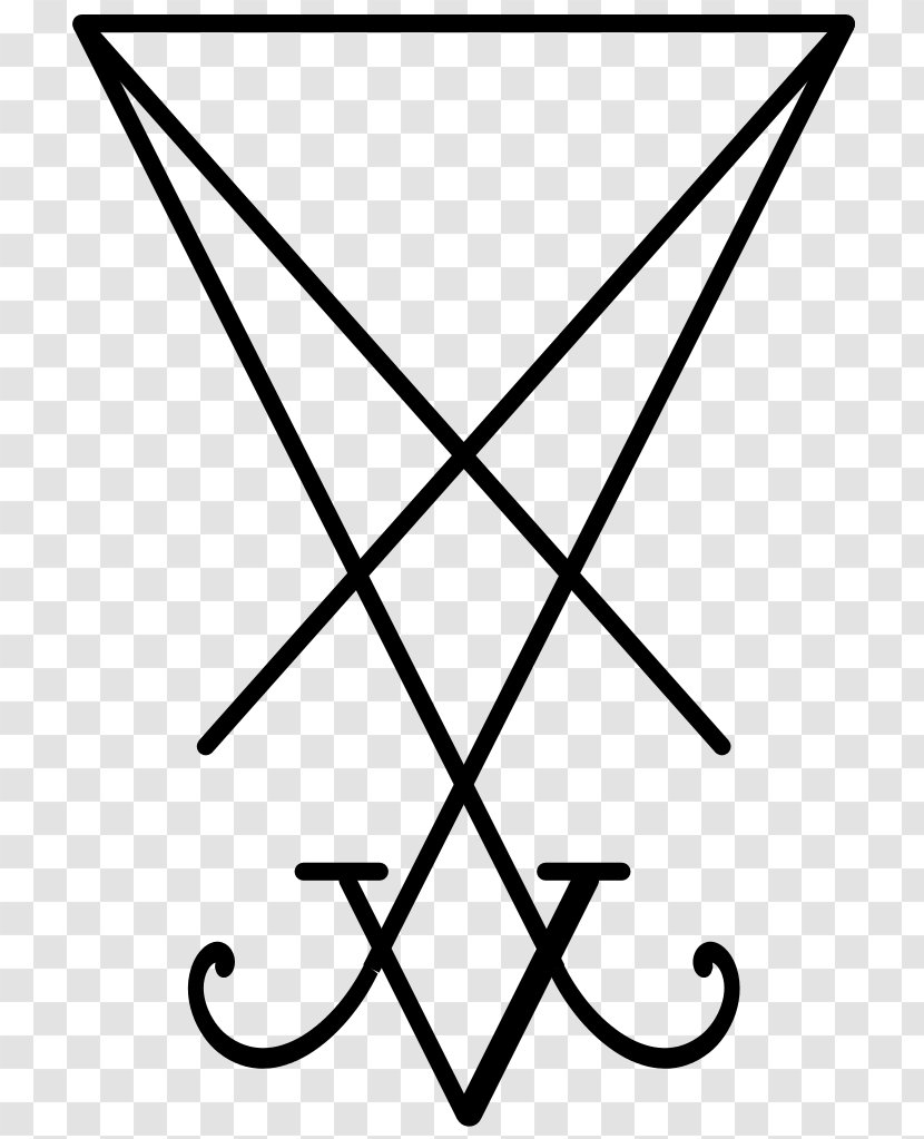 Sigilo De Lucifer Theistic Satanism - Line Art - Symbol Transparent PNG