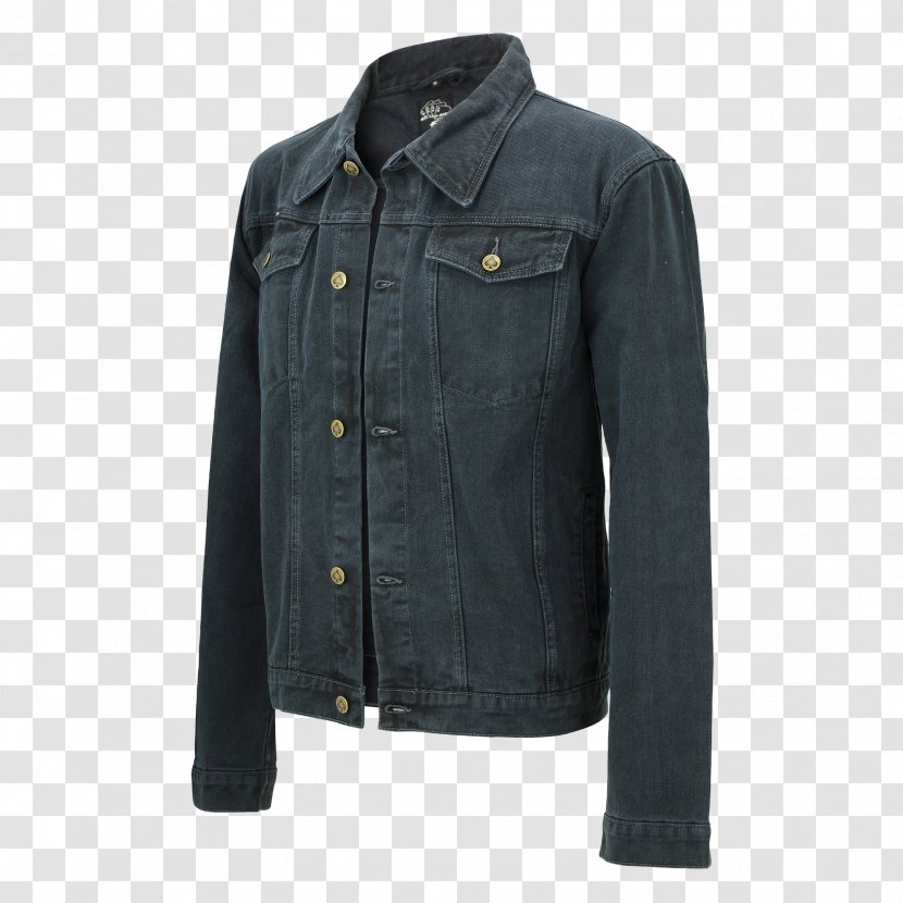 Leather Jacket Coat Artificial - Jeans Transparent PNG
