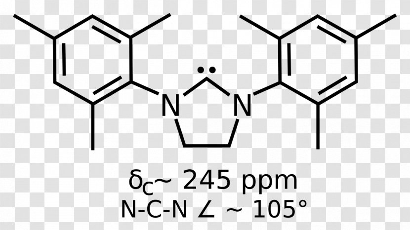 Imidazole Carbene Dihydroimidazol-2-ylidene SIMes - Area - Dehydrohalogenation Transparent PNG