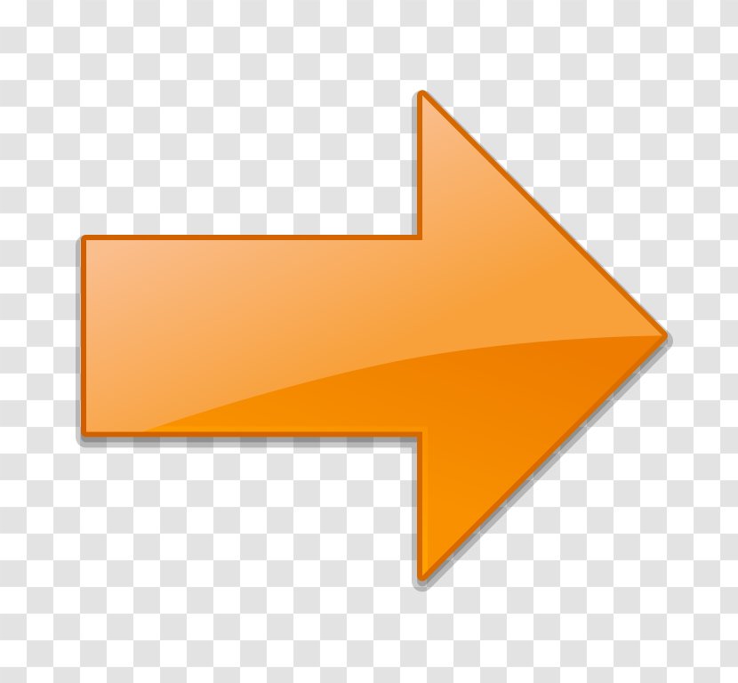 Arrow - Orange - Image File Formats Transparent PNG