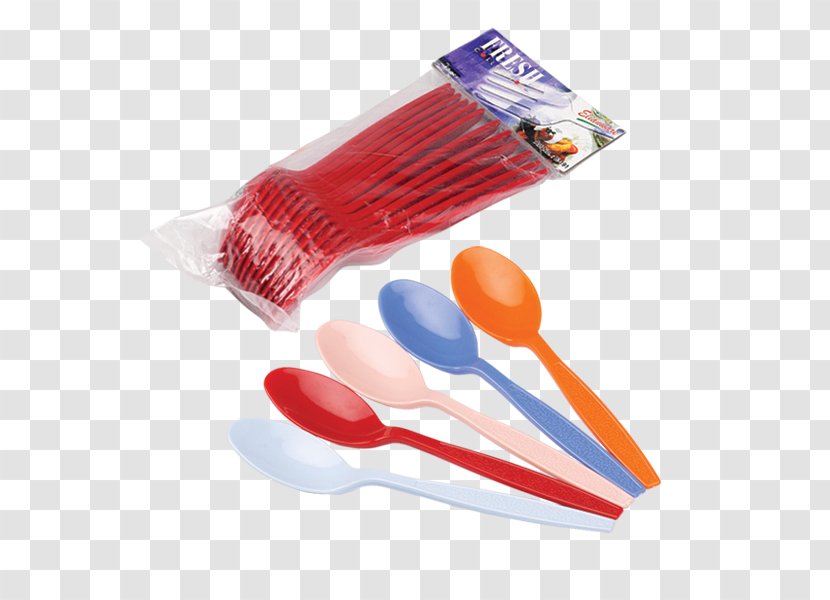 Spoon Plastic Brush - Cutlery - Mixed Colors Transparent PNG