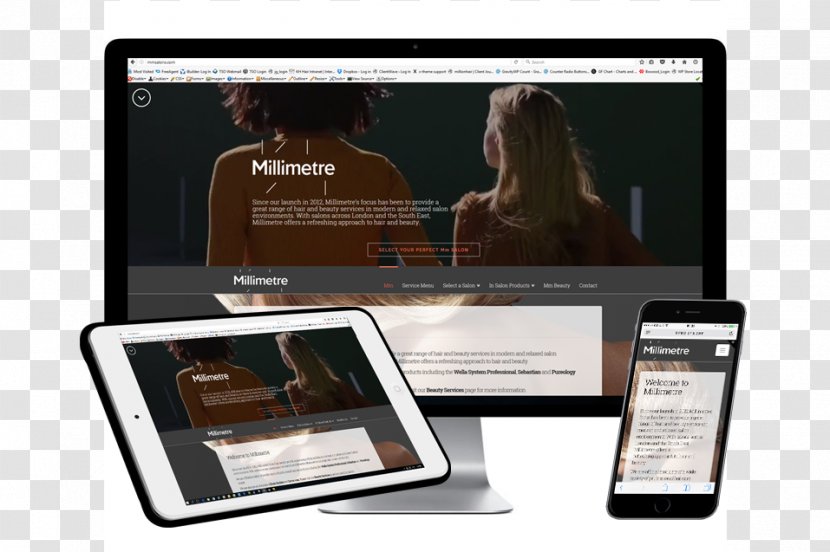 Web Design Home Page Developer - Salon Promotion Transparent PNG