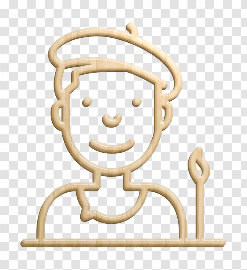 Painter Icon Young Employees Icon Artist Icon Transparent PNG
