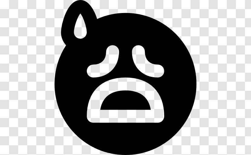 Snout Headgear Clip Art - Black And White - Sad People Transparent PNG