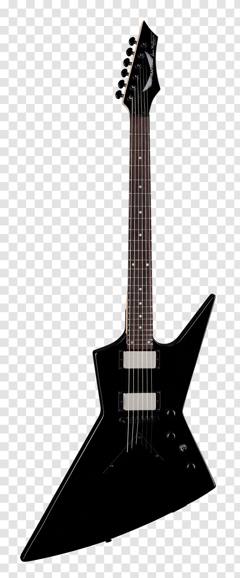 Dean Guitars Dave Mustaine Zero VMNT Electric Guitar - Black And White Transparent PNG