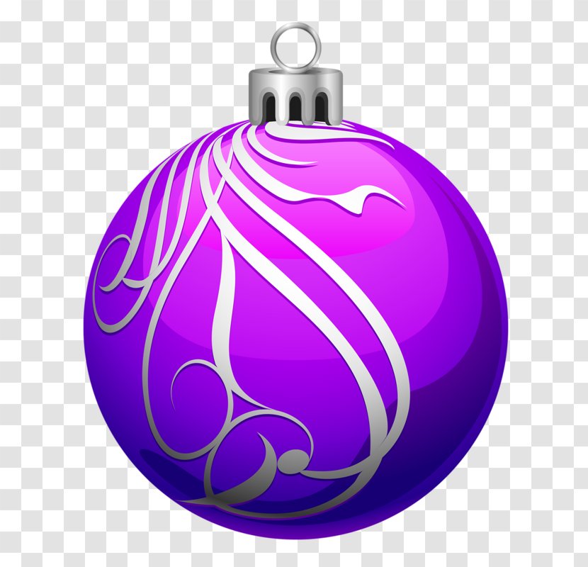 Christmas Ornament Violet - Color - Ball Transparent PNG