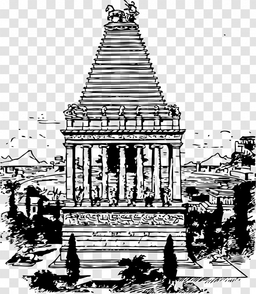 Mausoleum At Halicarnassus Clip Art - Landmark - Continental Pillars Transparent PNG