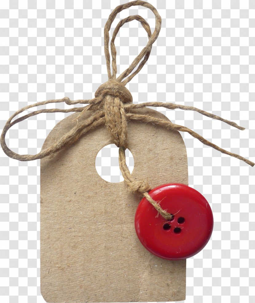 Christmas Ornament Button - Tag Transparent PNG