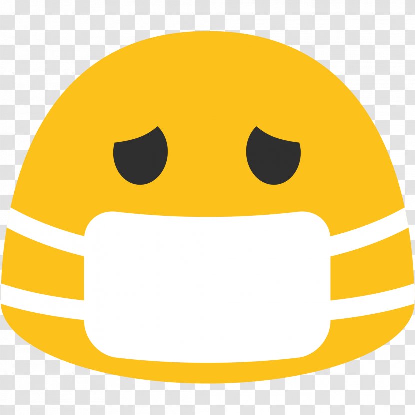 Emoji Smiley Emoticon Surgical Mask - Yellow - Emojis Transparent PNG